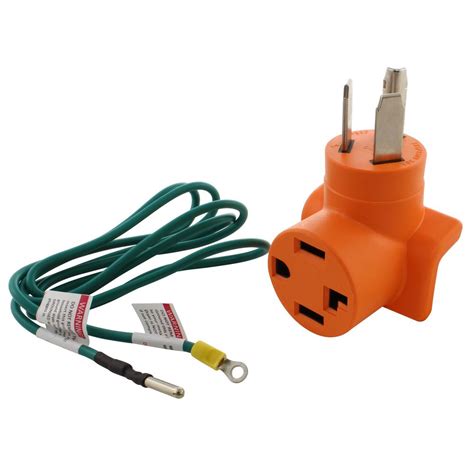 5FT, Connects Older Style <b>Dryers</b> to New 4 Pin Outlet (3 Prong Female to 4 Prong Male w/Ground) at Walmart. . Home depot dryer adapter